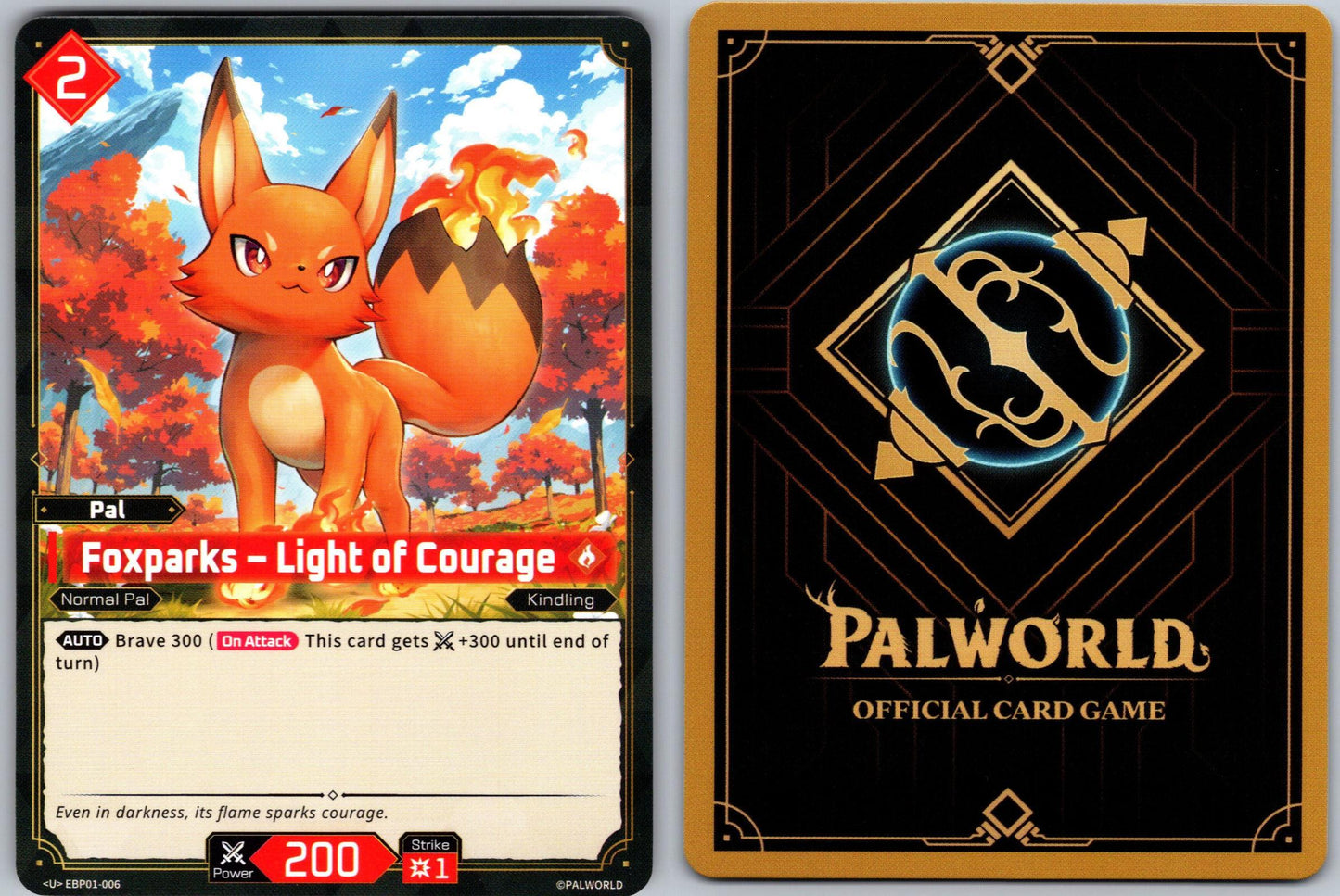 Foxparks – Light of Courage EBP01-006 U Palworld Dawn of Palpagos Near Mint