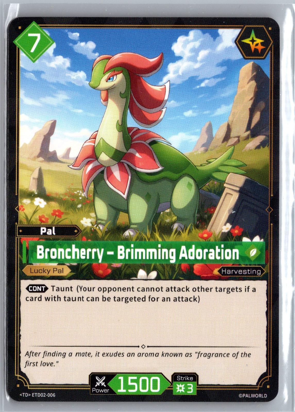 Broncherry – Brimming Adoration ETD02-006 TD "Dawn of Palpagos Green・Purple" NM