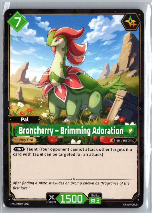 Broncherry – Brimming Adoration ETD02-006 TD "Dawn of Palpagos Green・Purple" NM