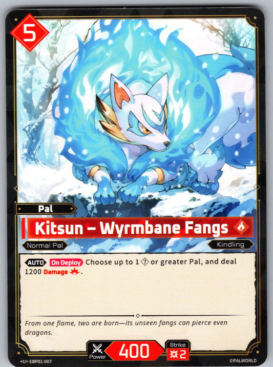 Kitsun – Wyrmbane Fangs EBP01-007 U Palworld Dawn of Palpagos Near Mint