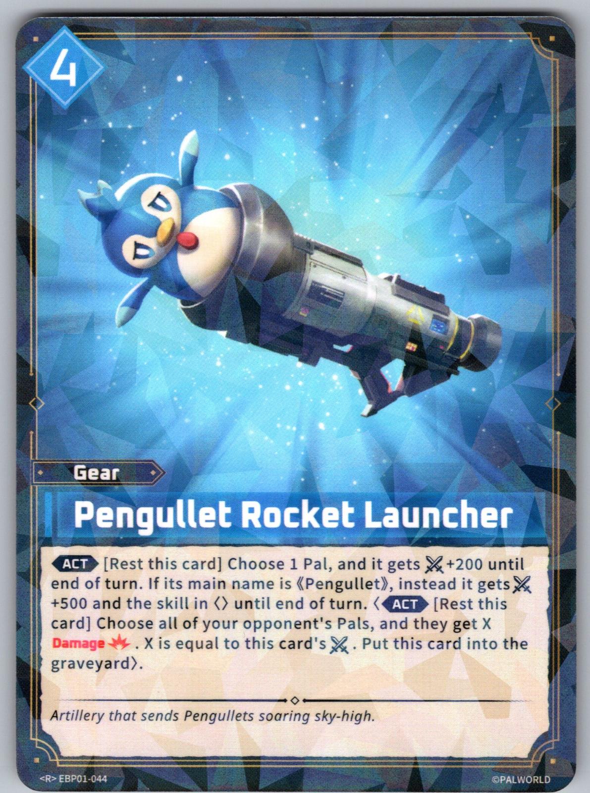 Pengullet Rocket Launcher EBP01-044 R Palworld Dawn of Palpagos Near Mint