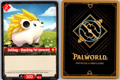 Jolthog – Shocking Yet Innocent ETD01-002 Palworld TD "DoP Red Blue" NM