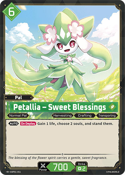 Petallia – Sweet Blessings EBP01-051 R Dawn of Palpagos Near Mint