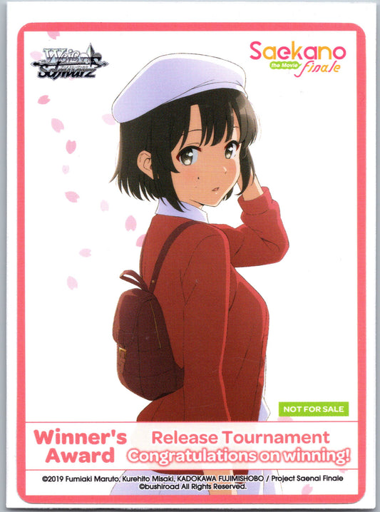 Saekano the Movie Finale Winner's Award Promo Cards NM
