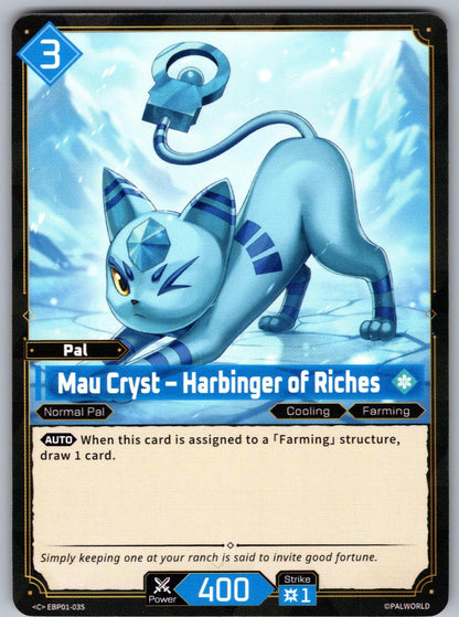 Mau Cryst – Harbinger of Riches EBP01-035 C Palworld Dawn of Palpagos Near Mint