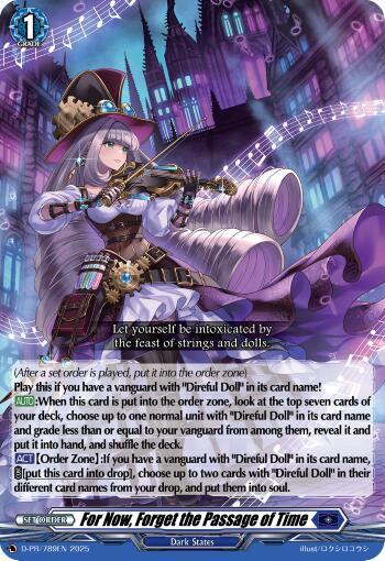 For Now, Forget the Passage of Time D-PR/789EN Cardfight!! Vanguard D Promo Cards NM