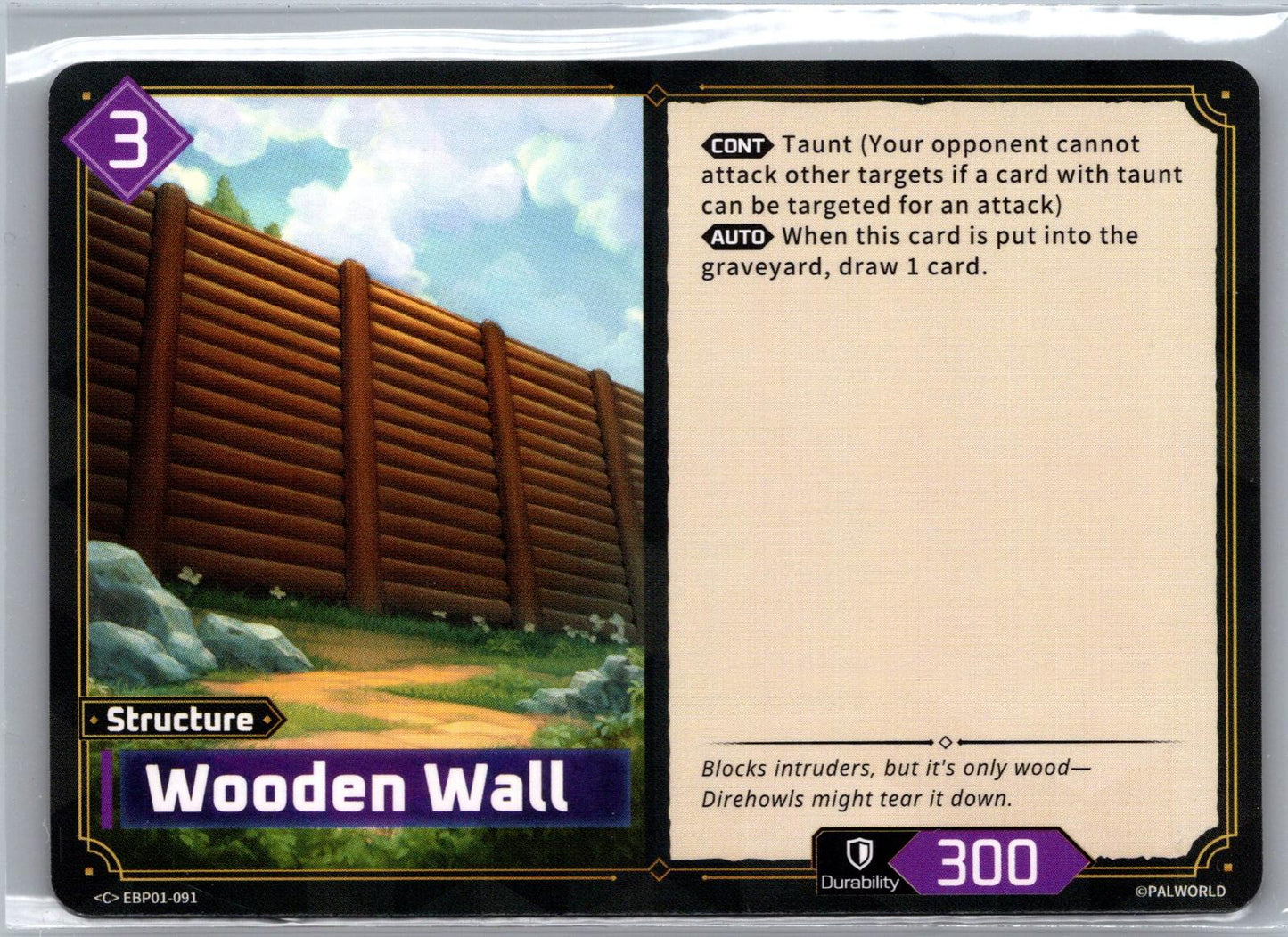 Wooden Wall EBP01-091 C Dawn of Palpagos Near Mint