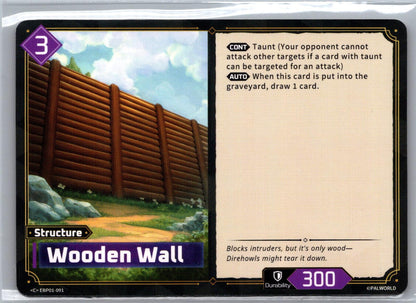 Wooden Wall EBP01-091 C Dawn of Palpagos Near Mint
