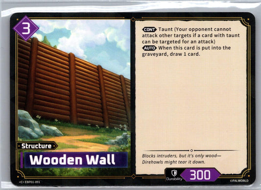 Wooden Wall EBP01-091 C Dawn of Palpagos Near Mint