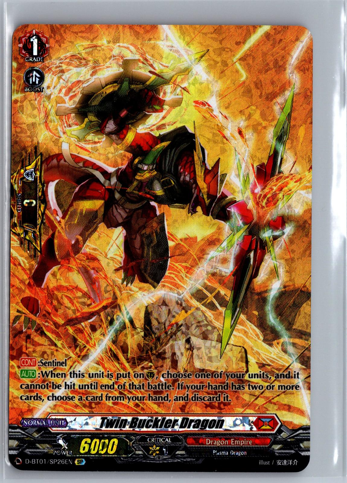 Twin Buckler Dragon (SP) D-BT01/SP26EN Cardfight!! Vanguard D-BT01: Genesis of the Five Greats HP