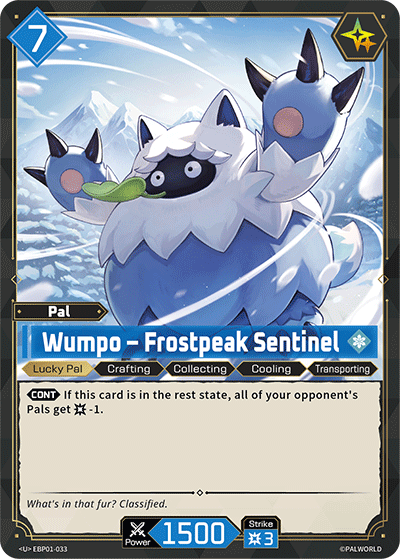 Wumpo – Frostpeak Sentinel EBP01-033 U Dawn of Palpagos Near Mint