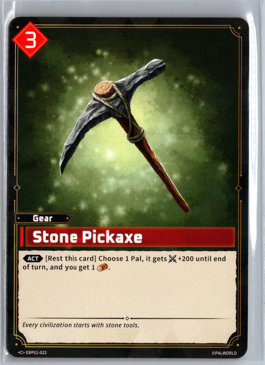 Stone Pickaxe EBP01-022 C Dawn of Palpagos Near Mint