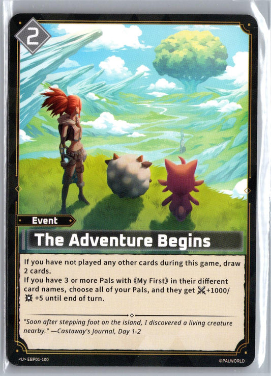 The Adventure Begins EBP01-100 U Dawn of Palpagos Near Mint