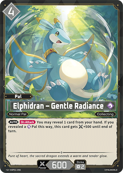 Elphidran – Gentle Radiance EBP01-098 U Dawn of Palpagos Near Mint