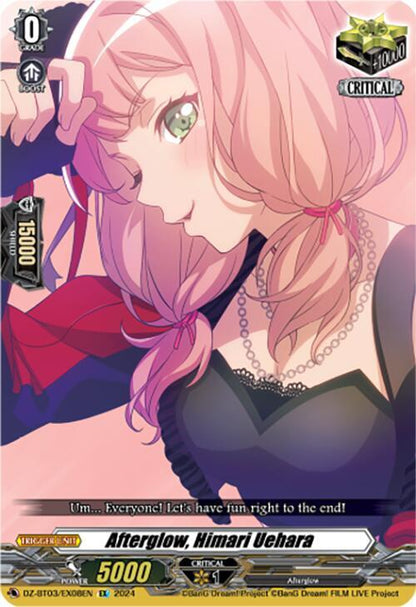 Afterglow, Himari Uehara (EX) DZ-BT03/EX08EN Cardfight!! Vanguard DZ-BT03: Dimensional Transcendence NM