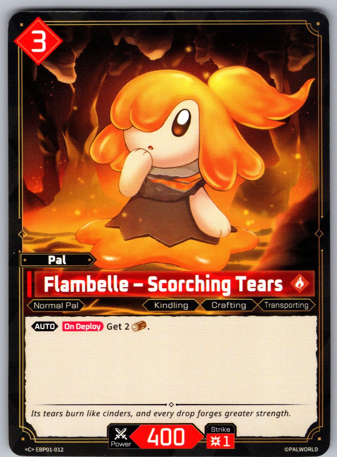 Flambelle – Scorching Tears EBP01-012 C Palworld Dawn of Palpagos Near Mint
