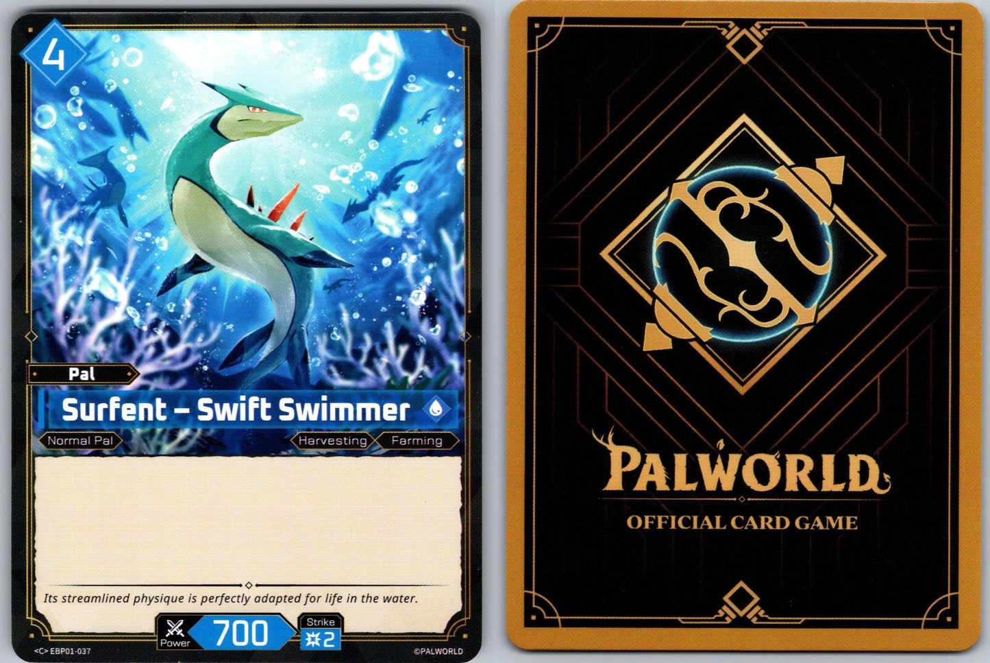 Surfent – Swift Swimmer EBP01-037 C Palworld Dawn of Palpagos Near Mint