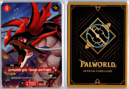 Jormuntide Ignis – Savage Lava Dragon EBP01-001OSR Palworld Dawn of Palpagos NM