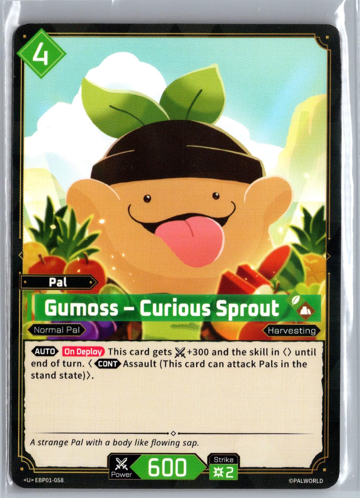 Gumoss – Curious Sprout EBP01-058 U Dawn of Palpagos Near Mint