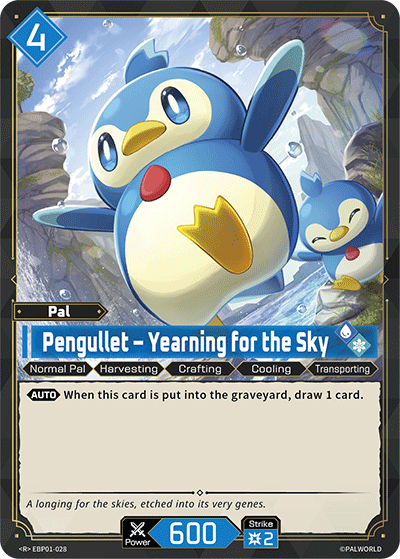 Pengullet – Yearning for the Sky EBP01-028 R Dawn of Palpagos Near Mint
