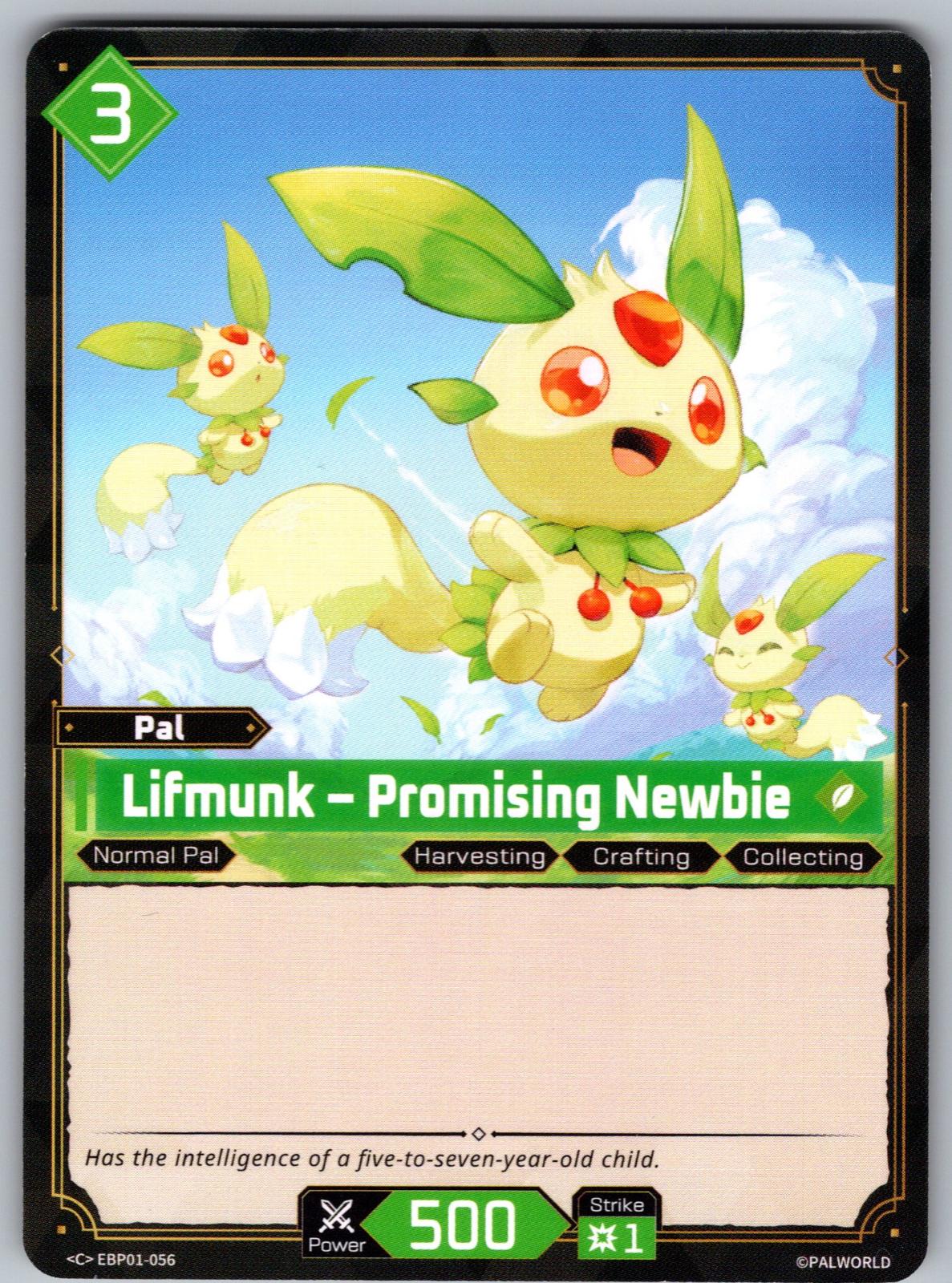 Lifmunk – Promising Newbie EBP01-056 C Palworld Dawn of Palpagos Near Mint