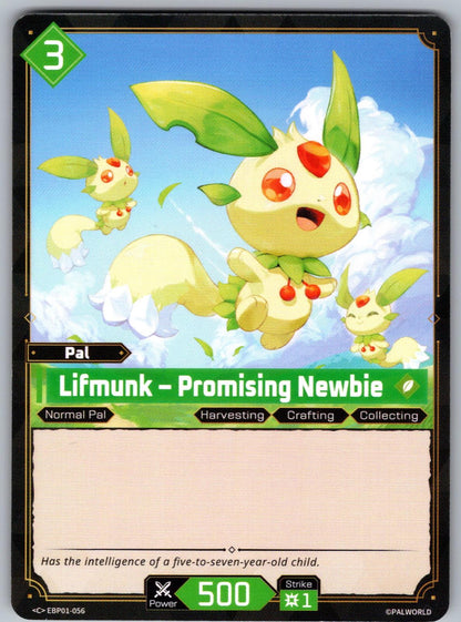 Lifmunk – Promising Newbie EBP01-056 C Palworld Dawn of Palpagos Near Mint