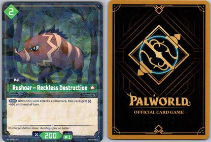 Rushoar – Reckless Destruction EBP01-052 R Palworld Dawn of Palpagos Near Mint
