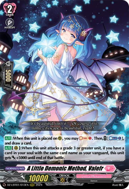 A Little Demonic Method, Valefr DZ-LBT01/013EN Cardfight!! Vanguard DZ-LBT01: Lyrical Monasterio Sparkling Stars! NM