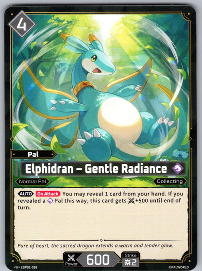 Elphidran – Gentle Radiance EBP01-098 U Palworld Dawn of Palpagos Near Mint