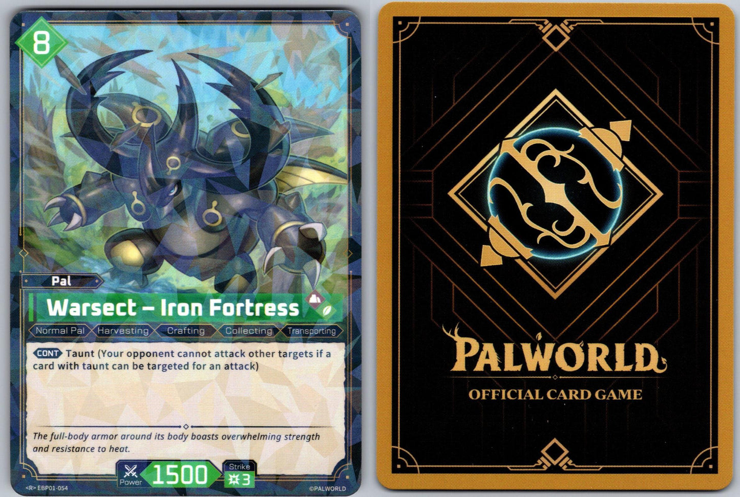 Warsect – Iron Fortress EBP01-054 R Palworld Dawn of Palpagos Near Mint