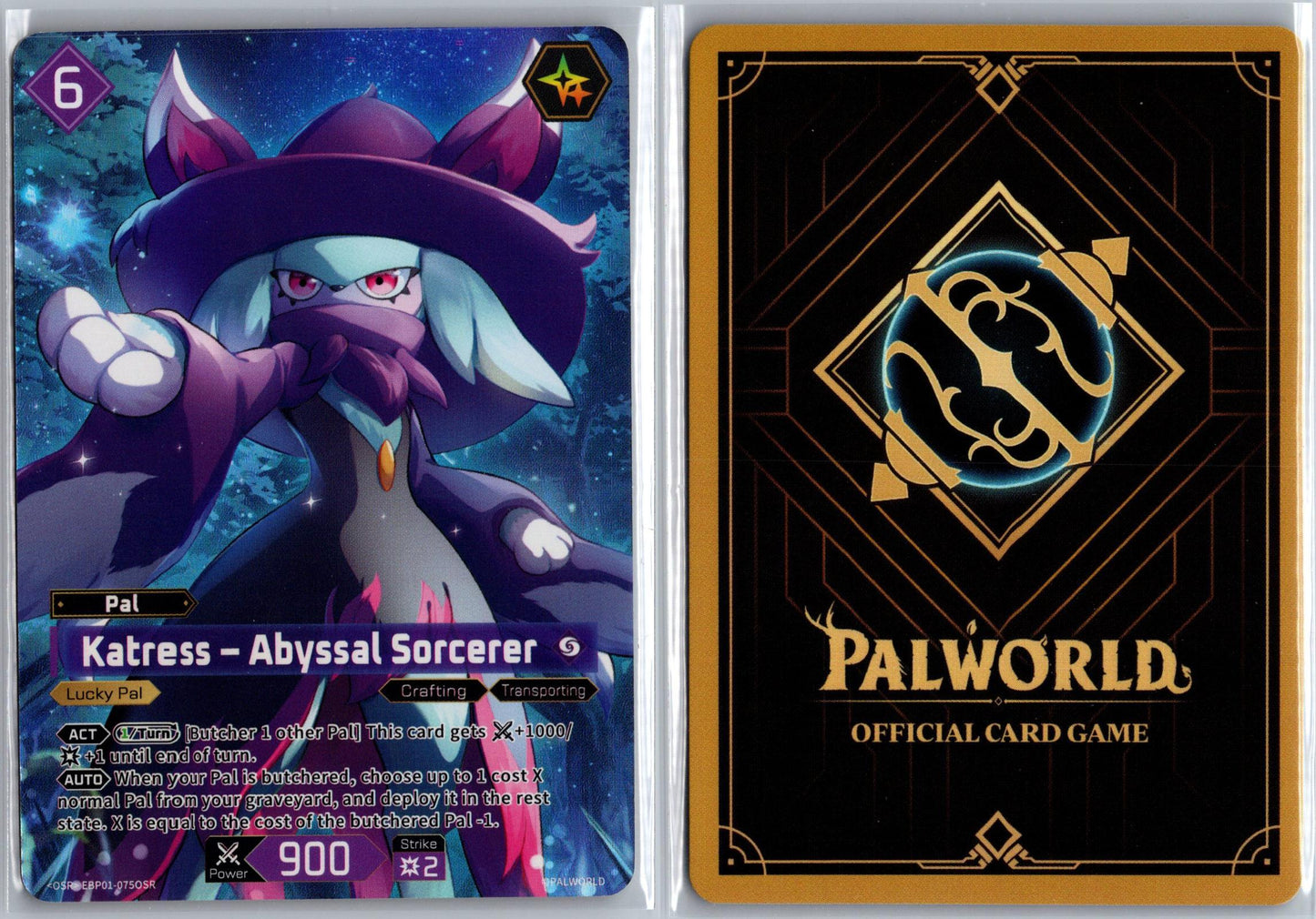 Katress – Abyssal Sorcerer EBP01-075OSR OSR Palworld Dawn of Palpagos NM