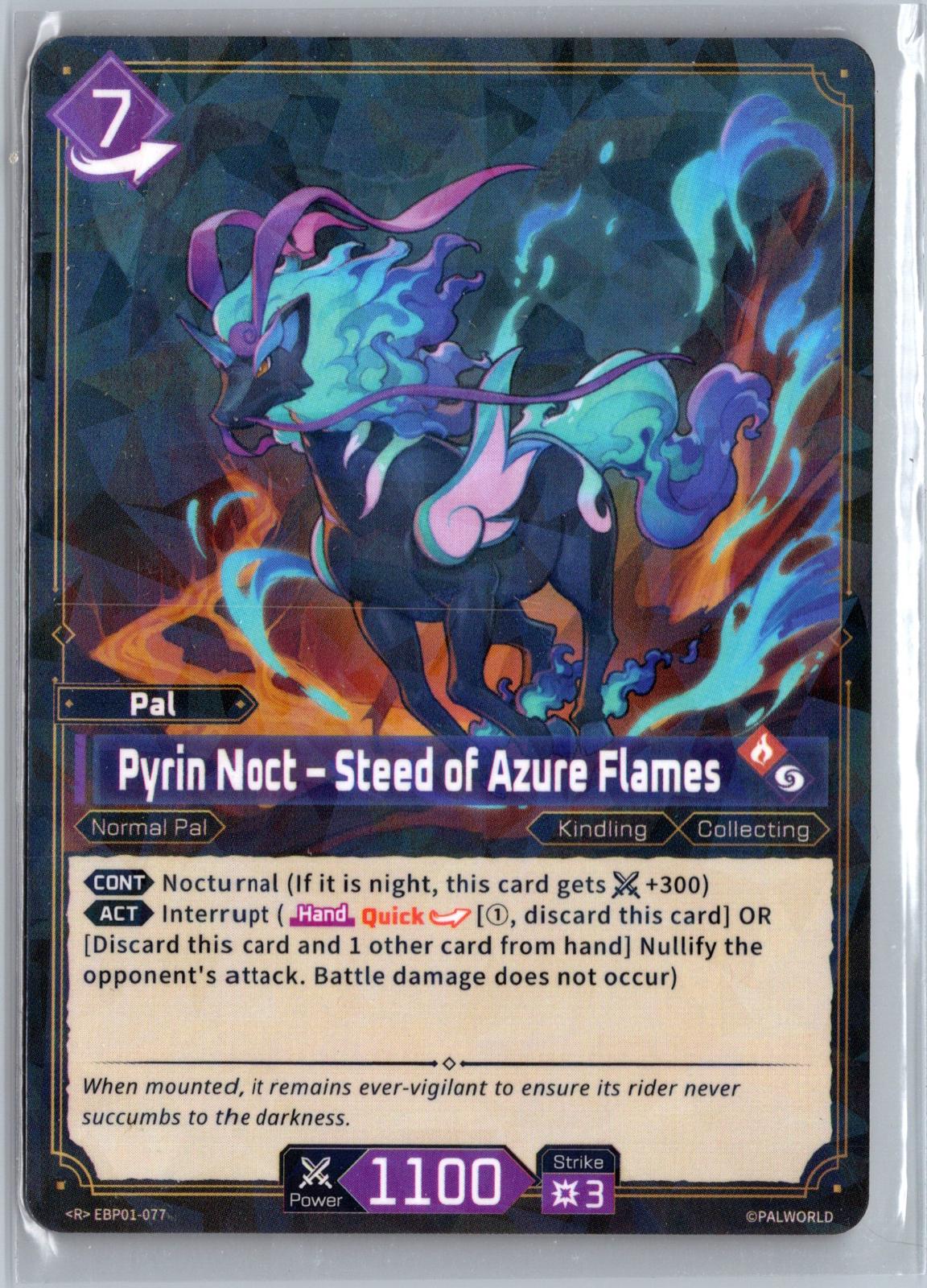 Pyrin Noct – Steed of Azure Flames EBP01-077 R Dawn of Palpagos Near Mint