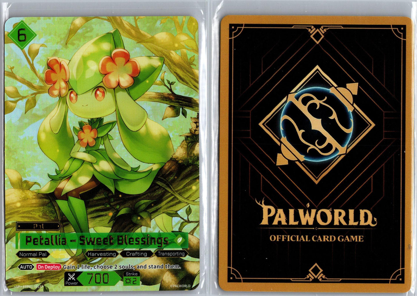 Petallia – Sweet Blessings EBP01-051SP SP Palworld Dawn of Palpagos NM