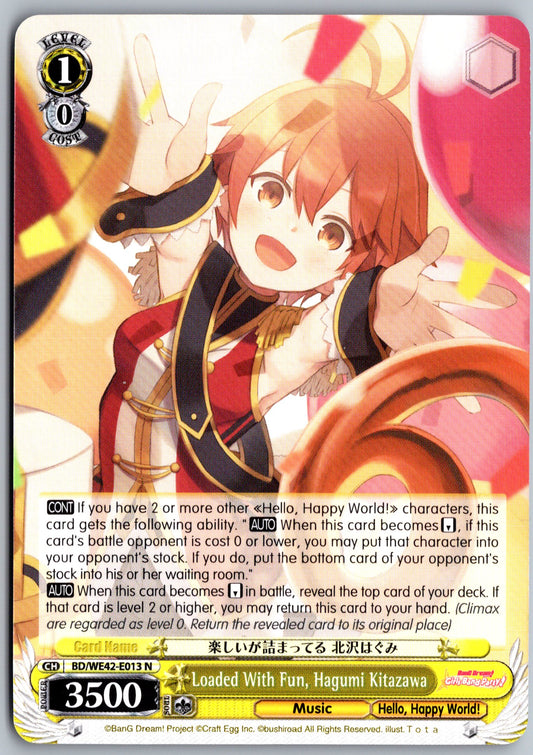 Loaded With Fun, Hagumi Kitazawa