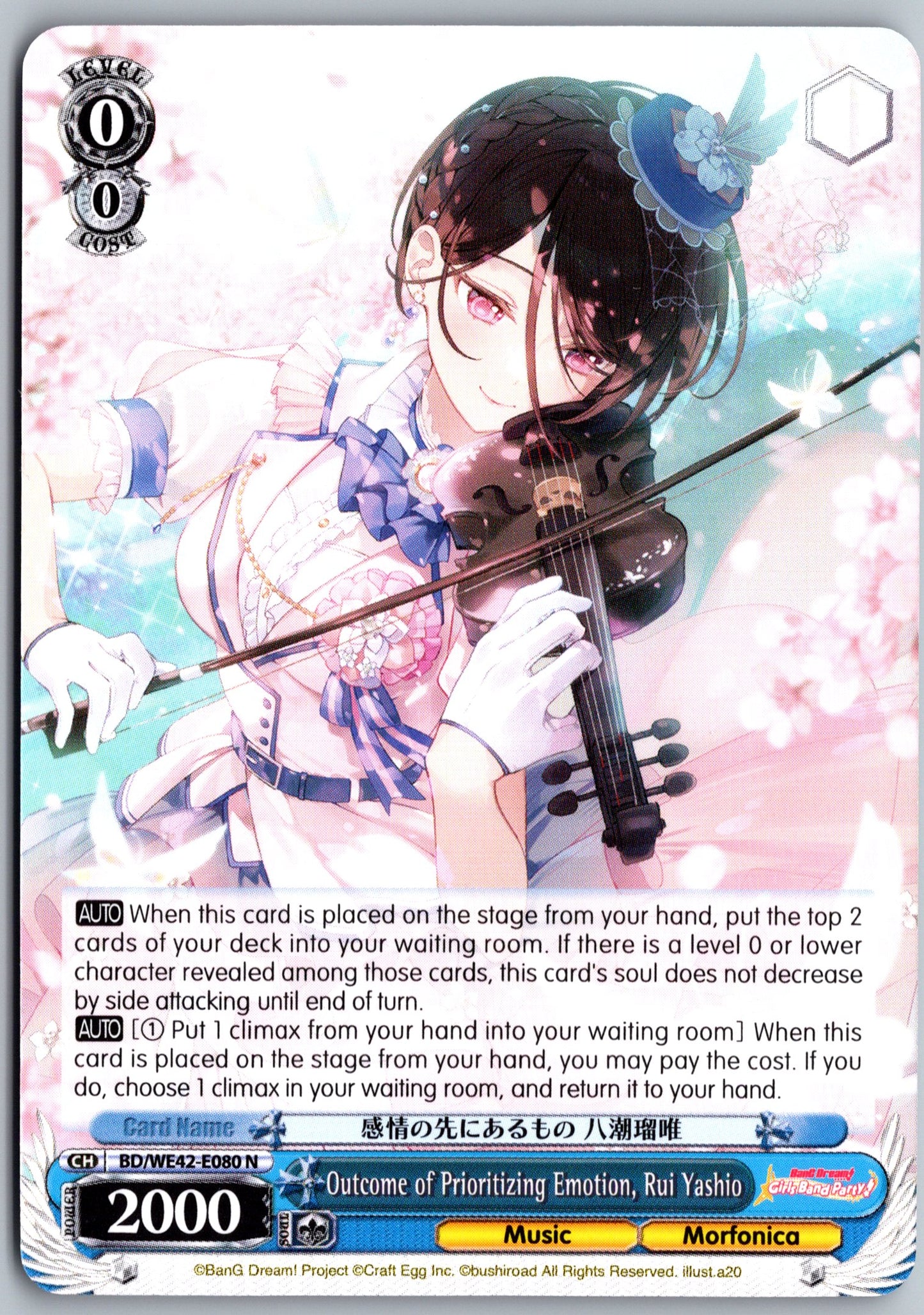 Outcome of Prioritizing Emotion, Rui Yashio