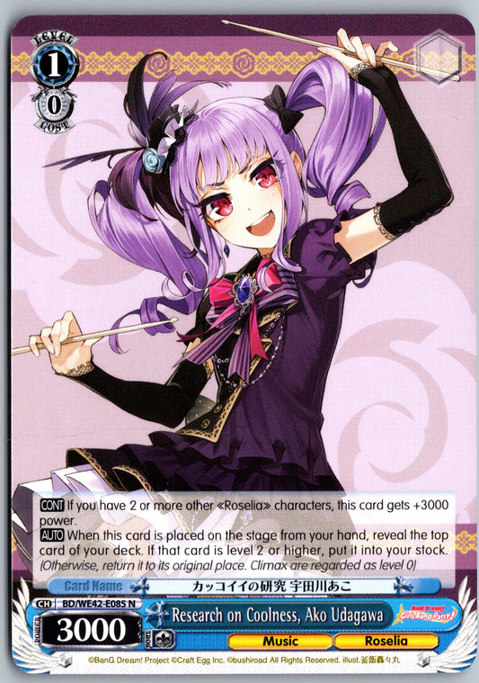 Research on Coolness, Ako Udagawa