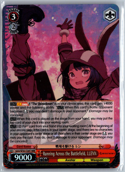 Running Across the Battlefield, LLENN (HR)